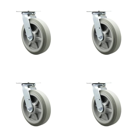 Service Caster Replacement Caster Set for Magliner Caster 130076, 4PK MAG-SCC-30CS820-TPRRF-4